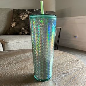 NWT Starbucks Iridescent Teal Cup